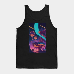 Futuristic Theme Park Tank Top